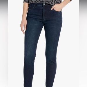 Kut from the Kloth Connie Women’s Indigo Skinny Ankle Cuffed Raw Hem Jeans Sz 8